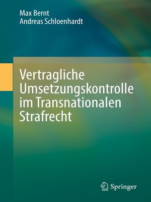 cover image of Vertragliche Umsetzungskontrolle im Transnationalen Strafrecht